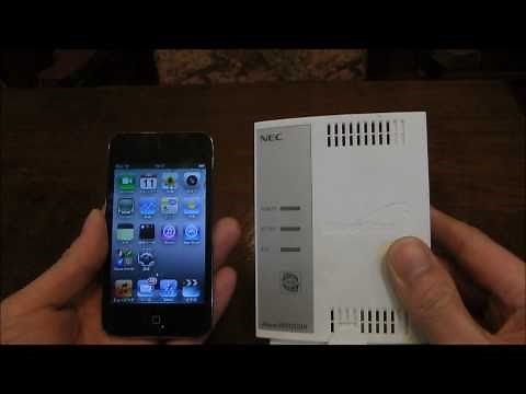 IPod Aterm Warpstar ワイファイ接続方法