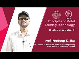 Sheet metal operations-II