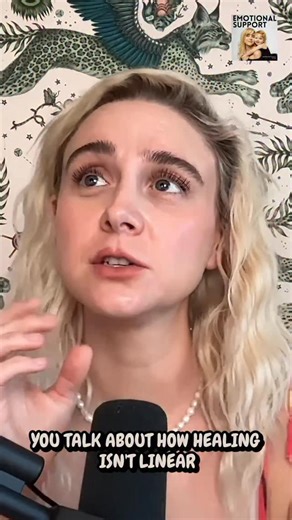 Alessandra Torresani on Instagram: "Sometimes healing looks like moving forward. Sometimes it looks like standing still. And sometimes, it’s circling back—just to remind yourself how far you’ve already come. 💫 This week on EmotionAL Support, I talk with Renee Zukin about living with OCD and anxiety, the power of storytelling, and how healing is anything but linear. You’re not back at the beginning—you’re just deepening the lesson. 💛 #healingisntlinear #radicalbravery #emotionalsupportpodcast #