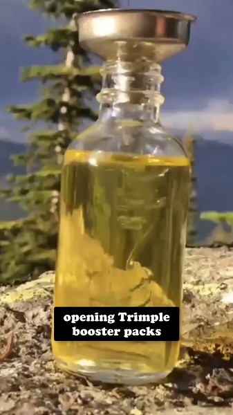 opening trimple booster packs, collecting the golden goop