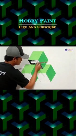 11K views · 167 reactions | Tutorial 3d wall painting #painting #art #mural #pintura | Hobby Paint | Facebook