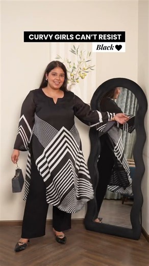 Curvy Girls Can’t Resist Black 🖤 | Amydus Plus Size Kurtas