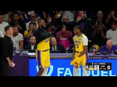 LeBron & Bronny James check in together for the first time 🙌 | NBA on ESPN