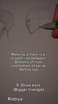 Side profile drawing tut#drawing