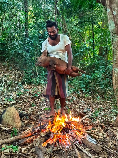 Pork and Family: A Heartwarming Village Life Moment