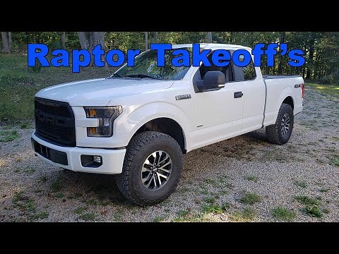 Ford Raptor Wheel and Tire Takeoffs on Regular F150