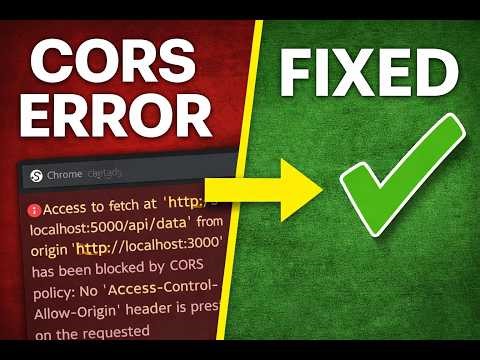How to Fix CORS Error (React + Node.js) — Step-by-Step #corserror #nodejs