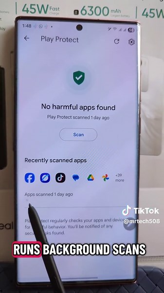 Developers Hide This Battery 🪫Killer! Turn off Play Protect scane!🔋 #androidtips #battery #techtips #tipsandtricks #learnontiktok