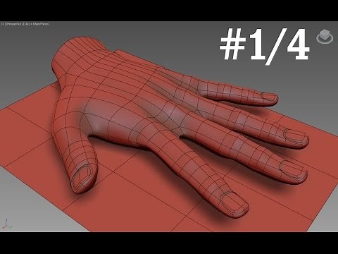 Tutorial en español 3ds Max - Modelado de la Mano - # 1/4
