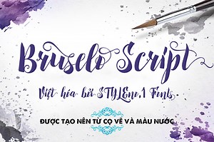 [Miễn phí] SVN-Bruselo Script - Việt hóa - STYLEno.1 Fonts
