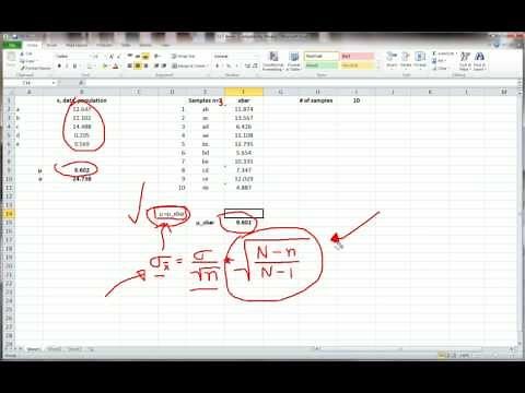 Sampling Distribution of Sample Mean Part 1