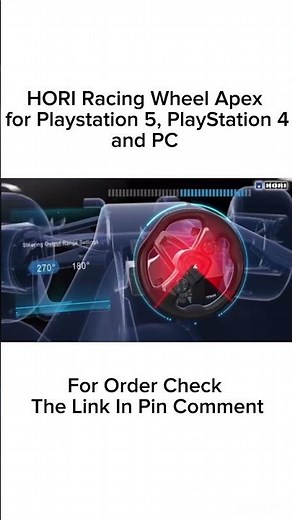 HORI Racing Wheel Apex for Playstation 5, PlayStation 4 and PC