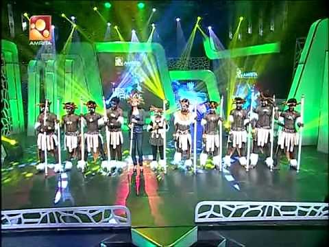 African Tribal Dance Amrita tv let's dance 2 winner madhu footlights