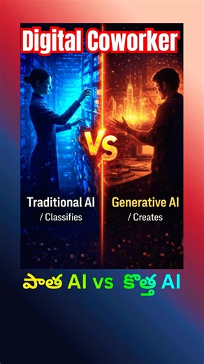 Traditional AI vs Generative AI