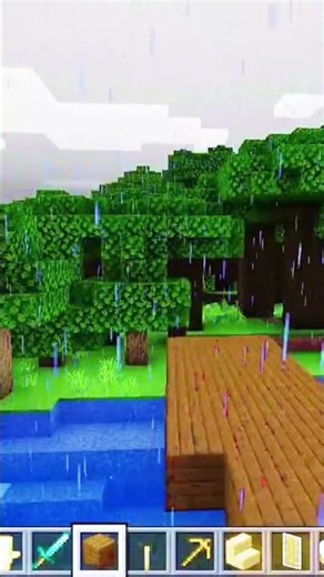 I build bridge in mine craft #gameing #minecraft