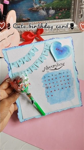 Diy cute birthday card 🤌🤌 #diy #craft #viral #art #handmade #gift