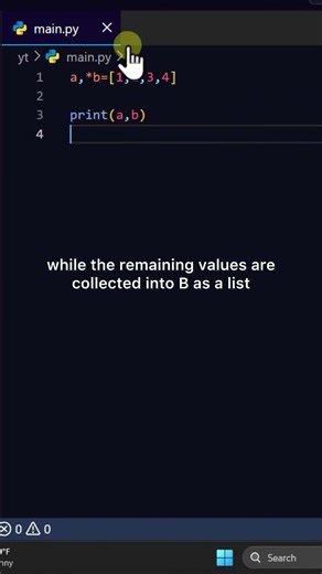 Python List Unpacking Is OP 🤯 #coding #python #stem #science