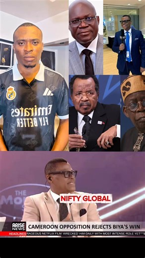 581K views · 12K reactions | Paul Biya Run to Geneva as Nigerians warns Tinubu not to congratulate him for the flawed Cameroons election victory- Arise Tv Rufai and Reuben Abati reacts. | Nifty Global | Facebook