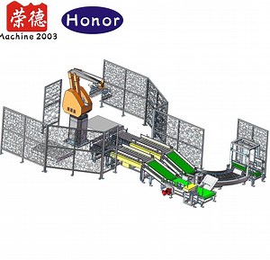 [Hot Item] ABB Fanuc Palletizing Robot Automatic Palletizing Line 25kg Bag Carton Robot Palletizer