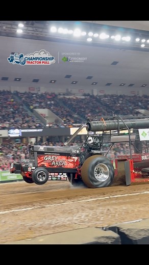 “Grey Area” Light Pro Stock Tractor pulling at the 2025 National Farm Machinery Show Championship Tractor Pull presented by Farm Credit Mid-America! #NFMS2026 #TractorPulling #Motorsport #Tractor #FarmShow #Farming | Thurston Pulling Photos