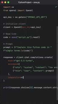 AI that Explains Your Code #python #openai #tutorial