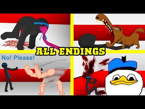 Kill Crazy Jay in 20 Seconds GAME - All Endings - Epic STICKMAN Game