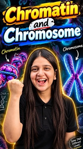 Chromatin vs Chromosome 🧬 | What’s the Difference? 🤯 | Biology #Shorts