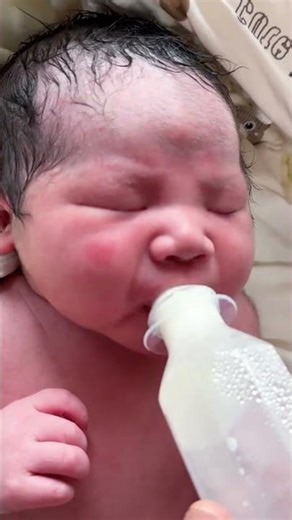 Cutest First Bottle Moment Ever 🥹🍼