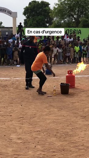 Demonstration of Fire Safety Techniques Outdoors