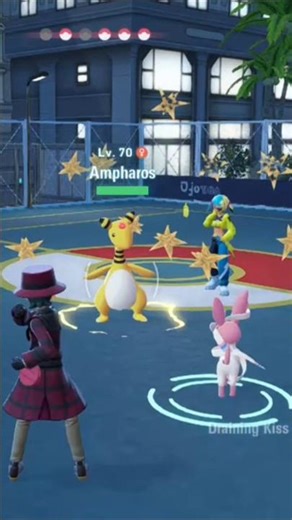 Mia the Sylveon vs. The Mighty Ampharos! #pokemonlegendsza #sylveon #ampharos #gaming