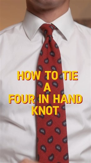 How to Tie a Tie The Most Easy Way (Four in Hand Knot) 💡 #necktie #howtotieaknot #styletips