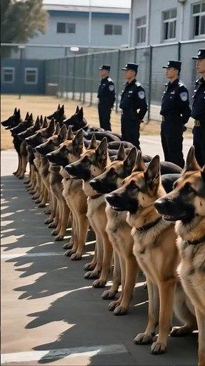 how a k9 dogs train in American Academy 😱😱
