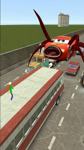 Largest Car Eater on the Road w/Baldi #shorts #gmod #tokyomic