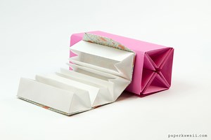 Origami Accordion Box Tutorial - DIY Roll Up Box - Paper Kawaii