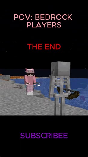 POV: Java VS Bedrock players | Skeleton | "Minecraft" #gaming #minecraft #nobatidao #viral