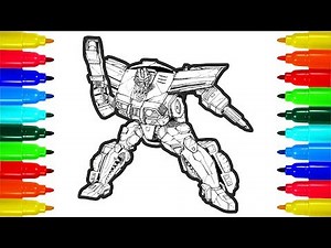 ТRANSFORMERS SUPER STAR Coloring Pages | Colouring Pages for Kids with Colored Markers