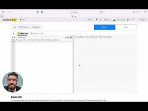 HTML Basics 1:Create a Trinket Account and hello world.