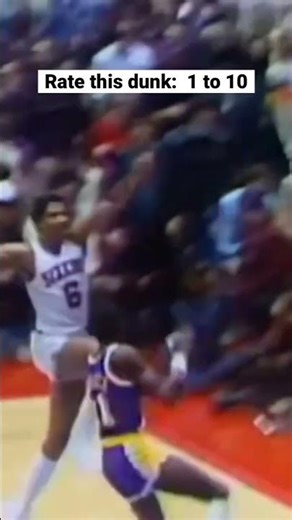Dr. J's Legendary Dunk: Rock The Baby - #nba #juliuserving #shorts