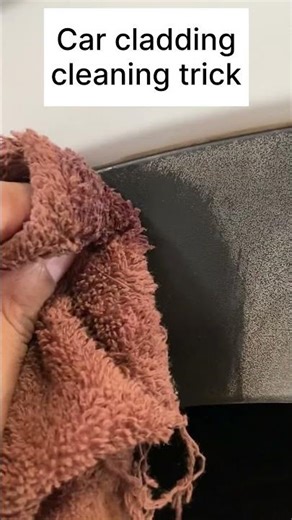 Car plastic cladding cleaning trick | Easy trick | Diy | Do it yourself | #shorts