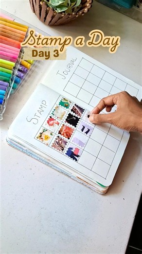 Stamp Journal Day 3 | Starting a New Stamp Collection Journal ✨ #trending #junkjournal