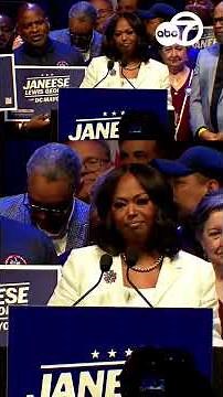 Janese Lewis George speaks as she leads mayoral race