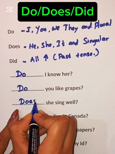 Mastering Do, Does, and Did in English Grammar