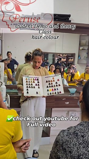 761 reactions · 4 comments | Golobal colour theory and Demo to our students Full video on youtube@perusebeautyparlour | Peruse Beauty Parlour | Facebook