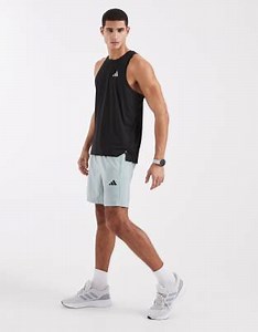 adidas performance Workout essentials base woven short in sage green | ASOS