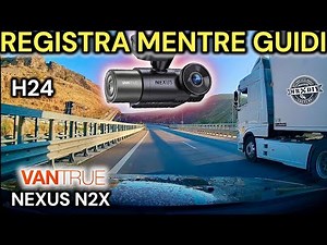 Dash cam with night vision to record in the car 24/7. Vantrue nexus n2x dual camera