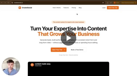 I spent 4 years running a content agency for people that have value to share. The #1 problem was always the same — creating content for all platforms takes too long and most of it doesn t perform.… | Createsocial.ai