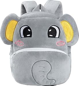 Toddler Backpack for Girls Boys School Small Backpacks Toddler Back Pack Stuffed Animal Backpack Kawaii Kids Mini School Bag Preschool Age 2-4 Elephants