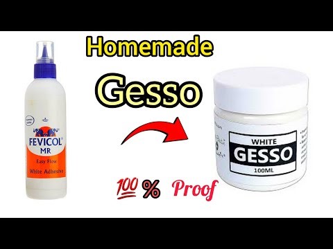 Homemade Gesso 💯 How to Make Gesso at Home | DIY Gesso
