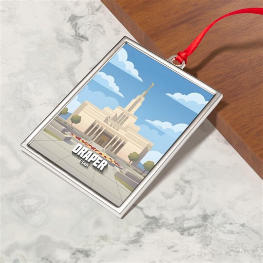 Draper Utah Temple Ornament, LDS Temple Gift, Utah Souvenir, Missionary Gift, Wedding Keepsake, Faith Decor Christmas Ornament - Etsy