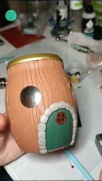 Polymer clay tutorial Fairy house windows
